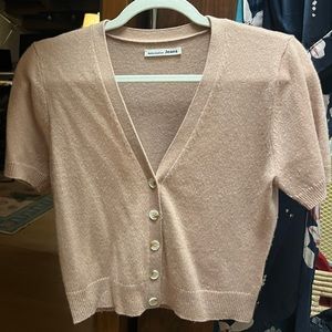 Reformation Cashmere Cropped Cardi - excellent